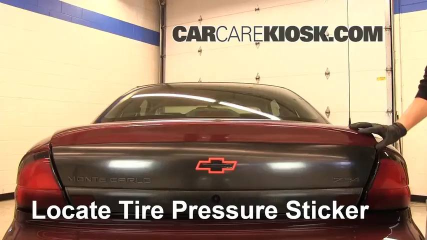 1999 Chevrolet Monte Carlo Z34 3.8L V6 Tires & Wheels Check Tire Pressure
